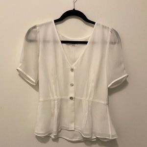 NEW! Wilfred, White Blouse, Size 2